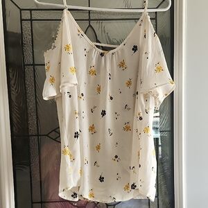 Floral Cream Top